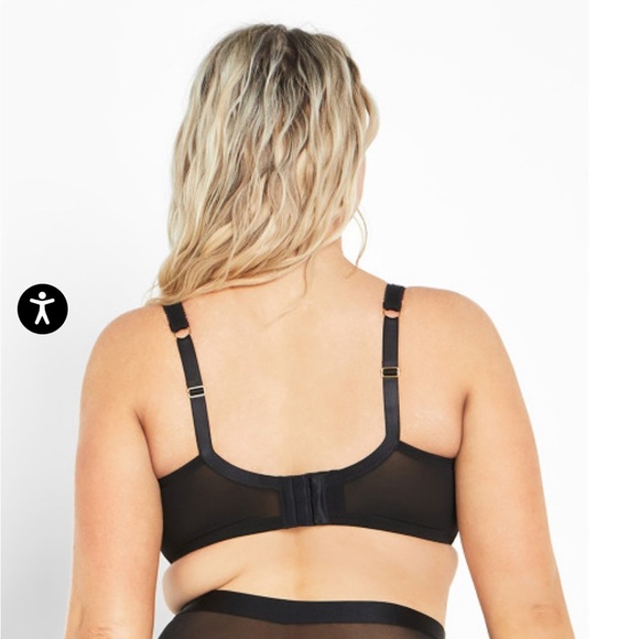 City Chic Lara Underwire Bra - black 40DDD - Picture 2 of 5